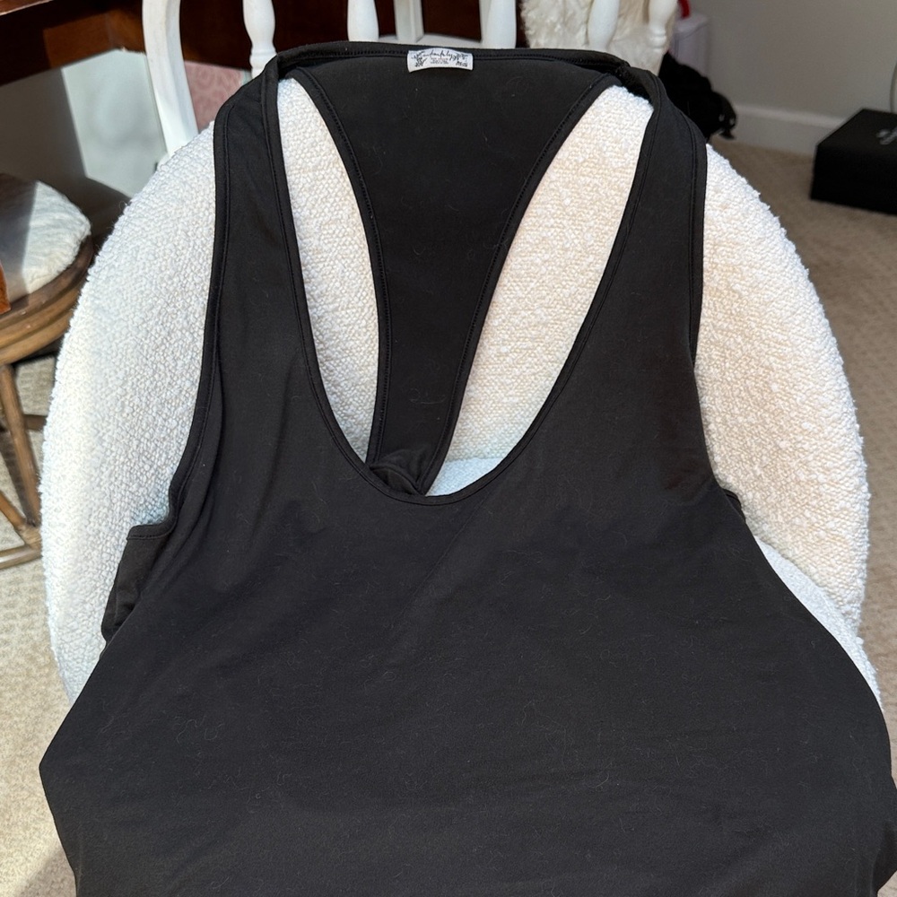 Free People Intimately Black Racerback Tank Top